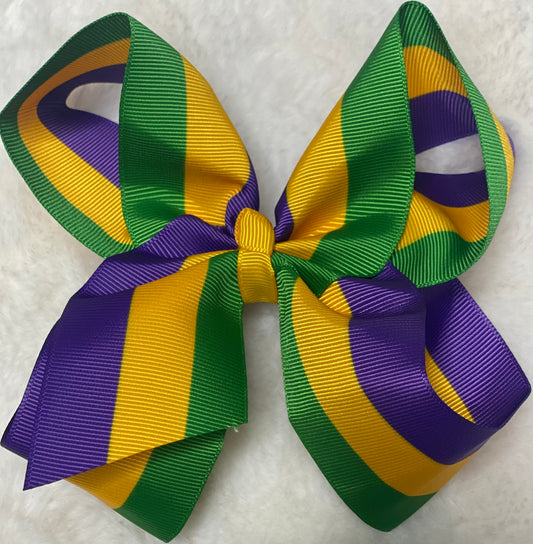 Tri Color Hair Bow